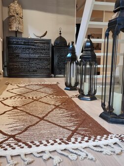 MAY - flatweave wollen kleed 80x250cm