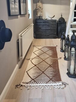 MAY - flatweave wollen kleed 80x250cm