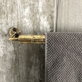 Brass handdoekhouder - Handgemaakt in Marokko - goudkleurig - 36cm