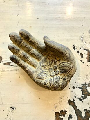 WIEROOK HOUDER STEEN 'HAND OF FATIMA' 