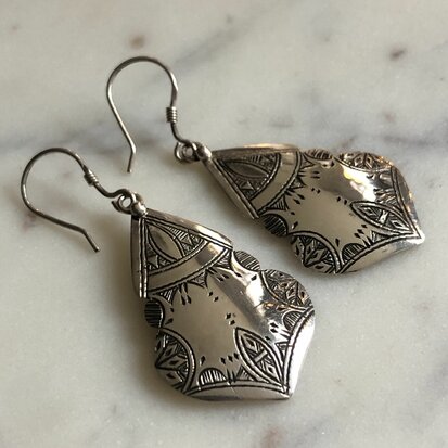 Berber oorbellen - sterling zilver