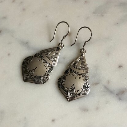 Berber oorbellen - sterling zilver