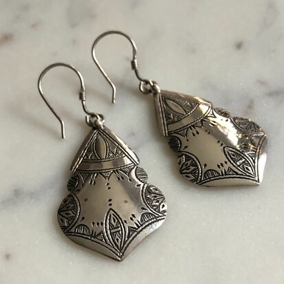 Berber oorbellen - sterling zilver