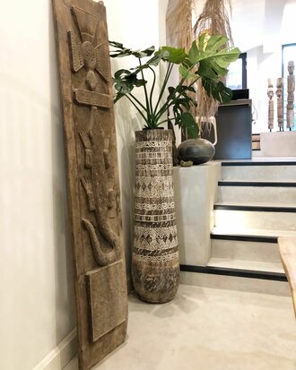 Dogon graanschuur deur origineel antiek stuk uit Mali 190x37cm 