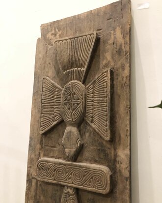 Dogon graanschuur deur origineel antiek stuk uit Mali 190x37cm 