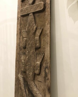Dogon graanschuur deur origineel antiek stuk uit Mali 190x37cm 