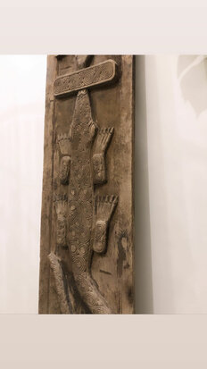Dogon graanschuur deur origineel antiek stuk uit Mali 190x37cm 