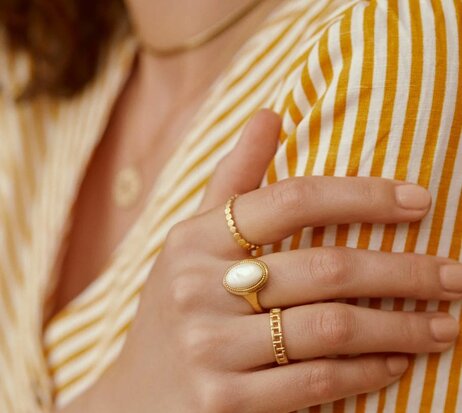 Anatole ring - Agape Studio - 24K gold plated