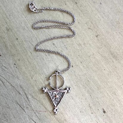 Ketting met Essaouira hanger - Sterling zilver