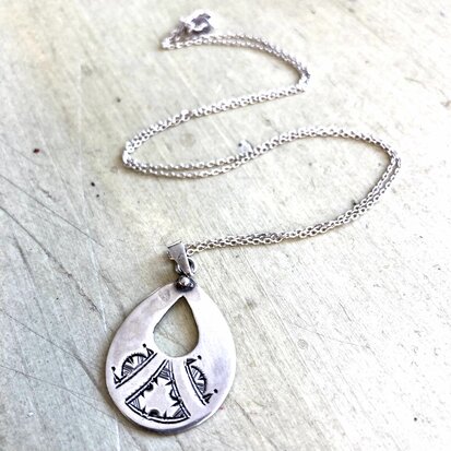 Ketting met berber hanger - Sterling zilver