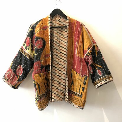 Kantha jack reversible - aan twee kanten draagbaar - free size