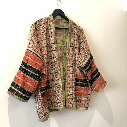 Kantha jack reversible - aan twee kanten draagbaar - free size