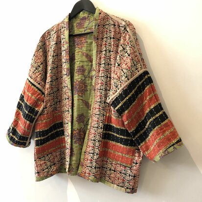 Kantha jack reversible - aan twee kanten draagbaar - free size
