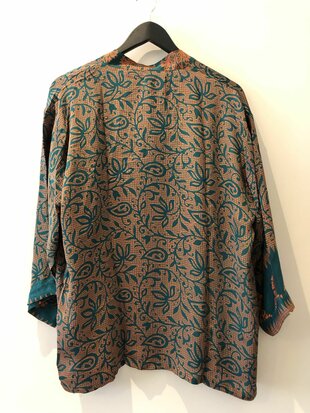 Kimono blouse vestje - 100% zijde