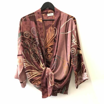 Kimono blouse vestje - 100% zijde