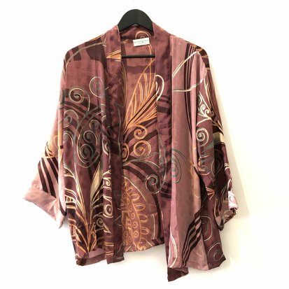 Kimono blouse vestje - 100% zijde