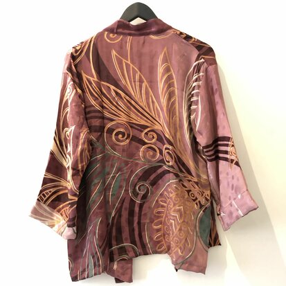 Kimono blouse vestje - 100% zijde