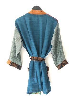 Silk kimono halflang