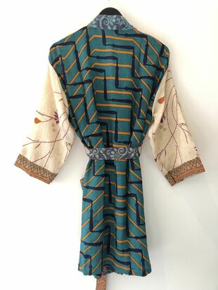 Silk kimono halflang