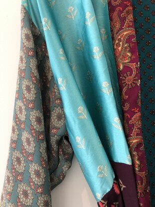 Silk kimono halflang