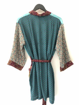 Silk kimono halflang