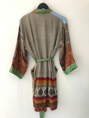 B-keuze Silk kimono halflang