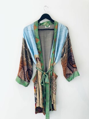 B-keuze Silk kimono halflang