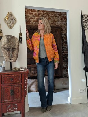 Kantha bomber jack - free size