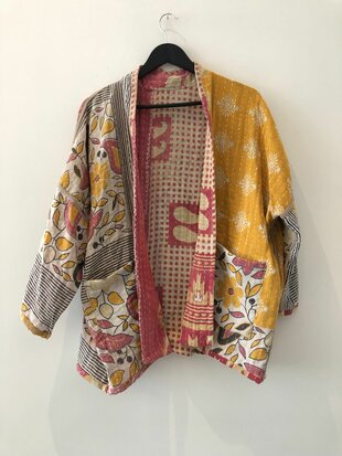 Kantha jack reversible - aan twee kanten draagbaar - free size