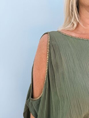 La Boheme - jurkje met blote schouders - 100% rayon