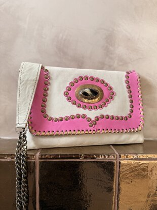 Leren tasje Pink Pony