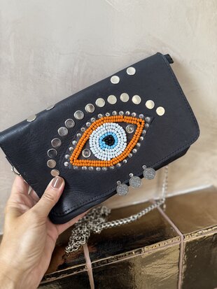 Leren tasje Evil Eye