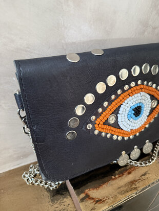 Leren tasje Evil Eye