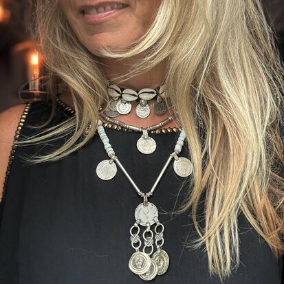 Ketting met vintage munten
