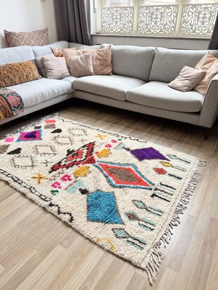 Eclcectic berber kleed 125x195cm