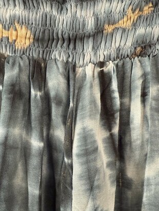 Tye Dye broek met split Blauw/Grijs