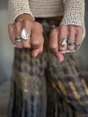 Sterling zilveren ring met Jaspis steen