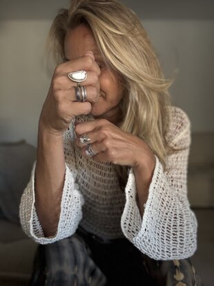Sterling zilveren ring met Jaspis steen