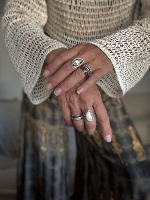 Sterling zilveren ring met Jaspis steen