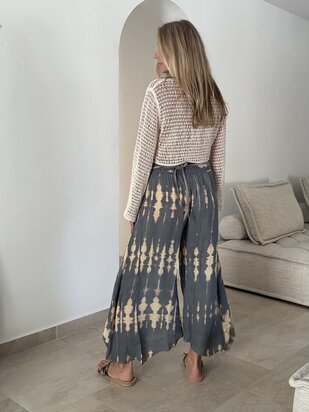 Tye Dye broek met split Dust
