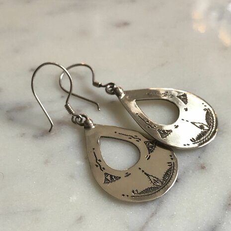 Berber oorbellen - sterling zilver
