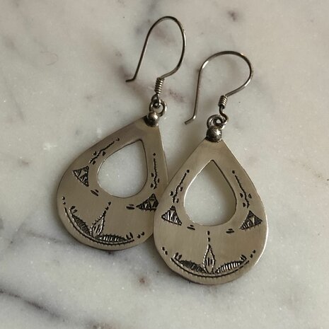 Berber oorbellen - sterling zilver