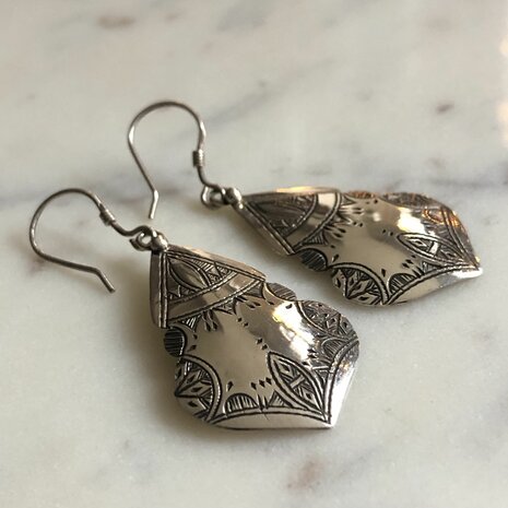 Berber oorbellen - sterling zilver