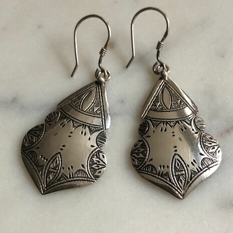 Berber oorbellen - sterling zilver