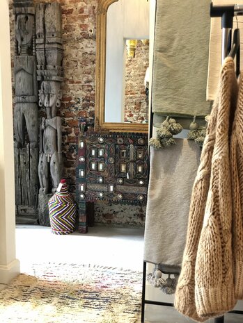 L'homme - Houten beeld Tibet - vintage - 204cm 