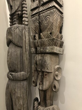 L'homme - Houten beeld Tibet - vintage - 204cm 