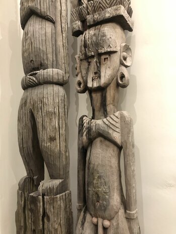L'homme - Houten beeld Tibet - vintage - 204cm 