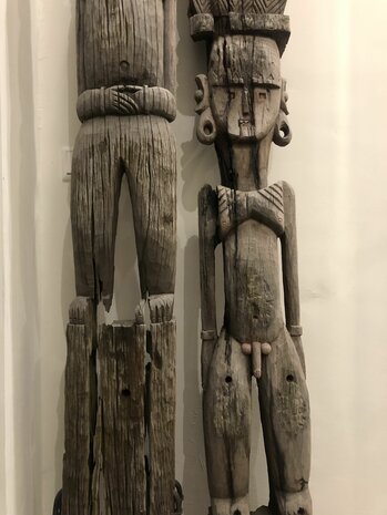 L'homme - Houten beeld Tibet - vintage - 204cm 