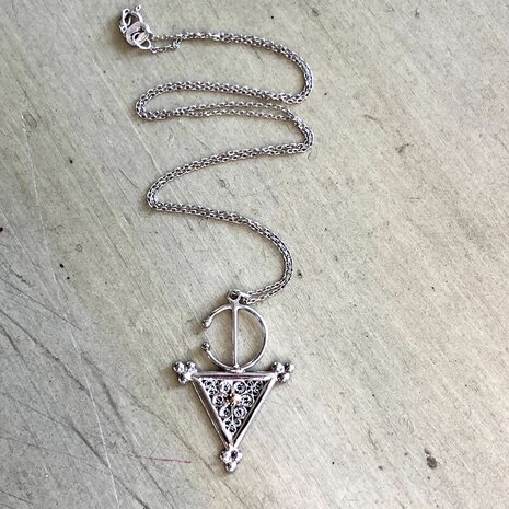 Ketting met Essaouira hanger - Sterling zilver