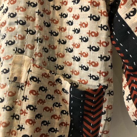 Kantha jack reversible - aan twee kanten draagbaar - free size